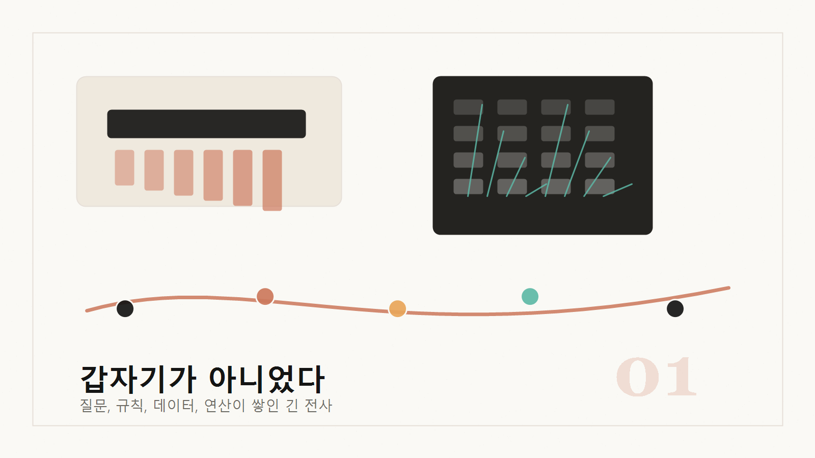 갑자기가 아니었다 장을 여는 개념 이미지